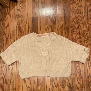 Cream Colored Cropped Sweater- Size Small